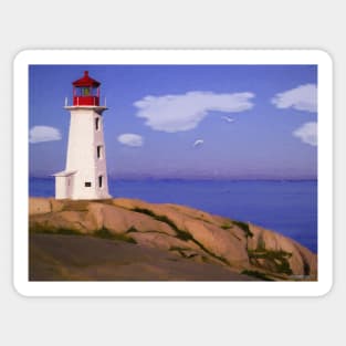 Peggys Cove Lighthouse Sticker